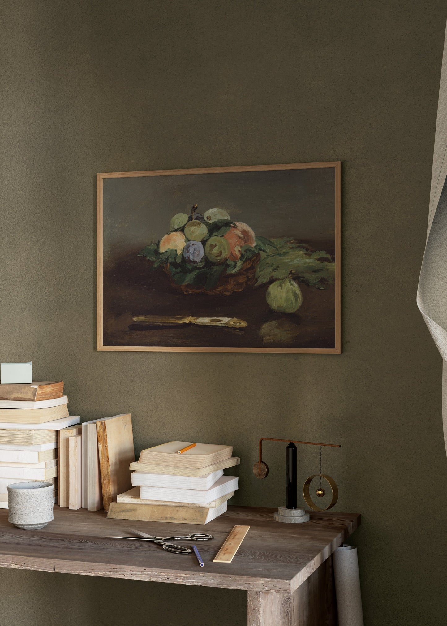 Basket of Fruit by Édouard Manet Poster