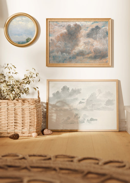 Watercolor Clouds Poster