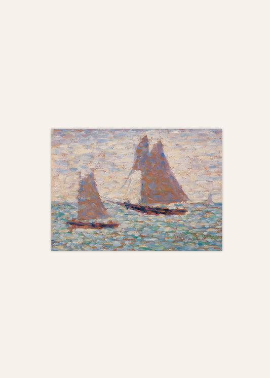 Two Sailboats Poster