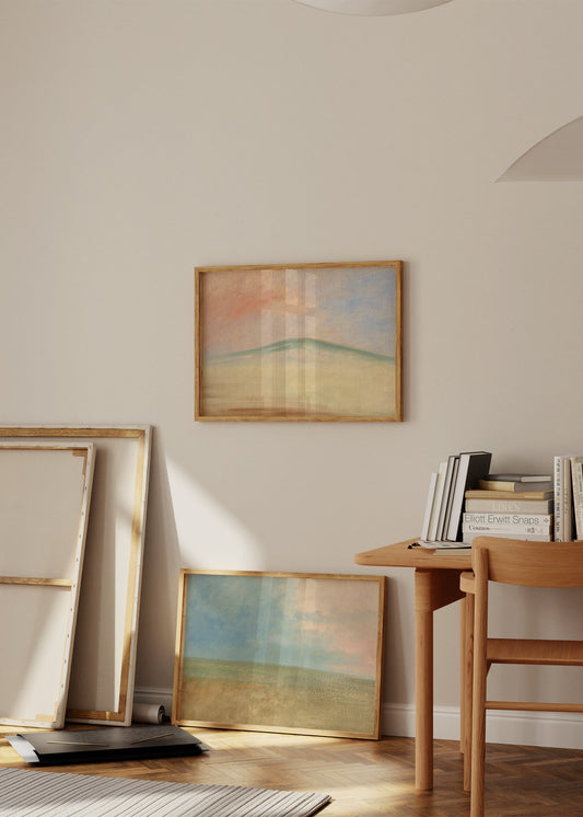 Abstract Mountain Poster