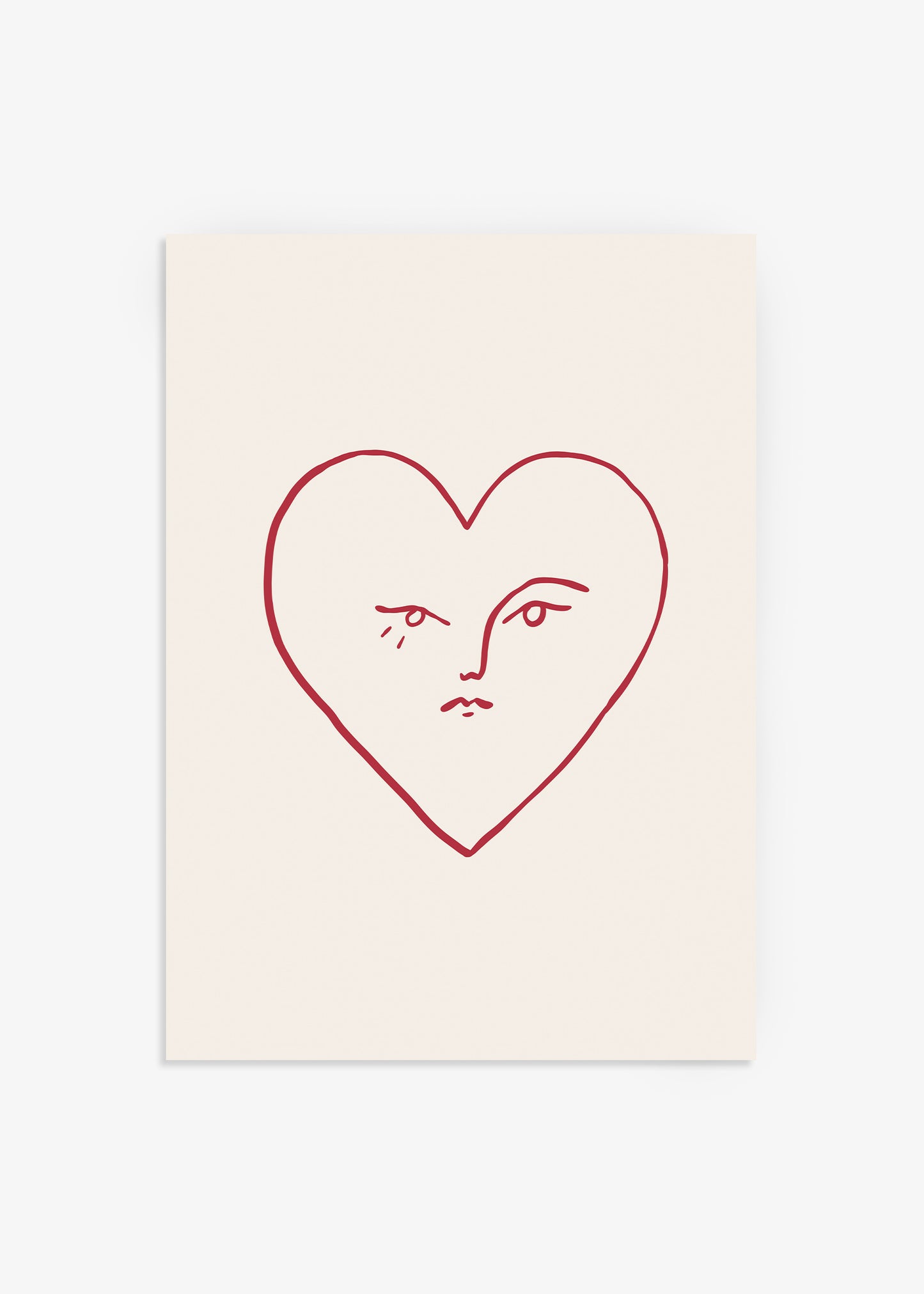 The Heart Face Poster