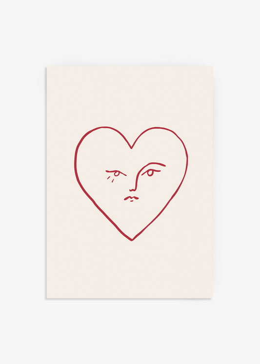 The Heart Face Poster