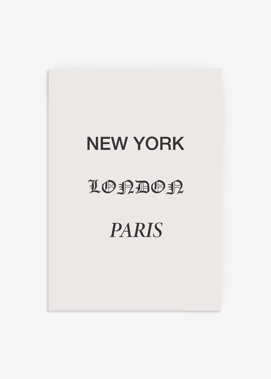 Major Cities Art Print