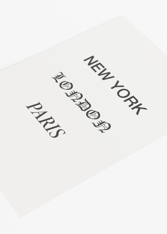 Major Cities Art Print