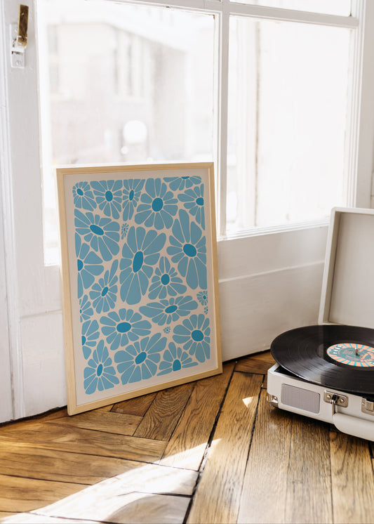 Sunny Blue Poster