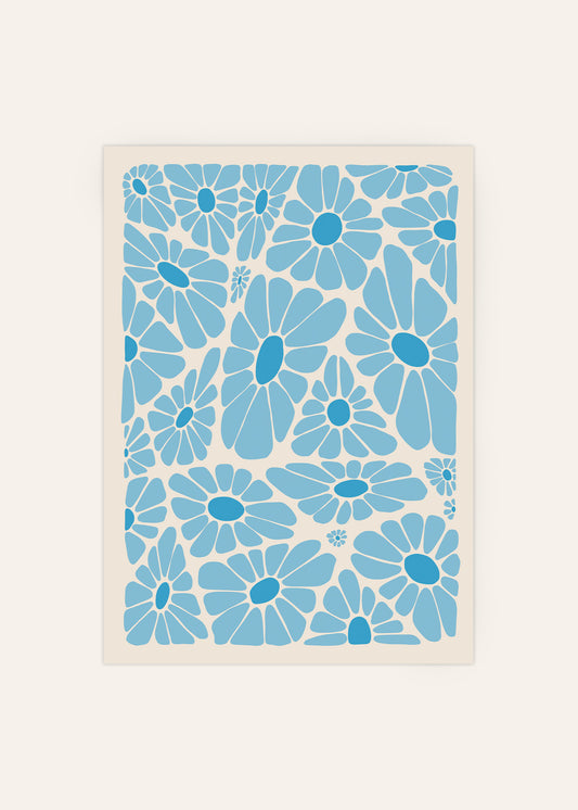 Sunny Blue Poster