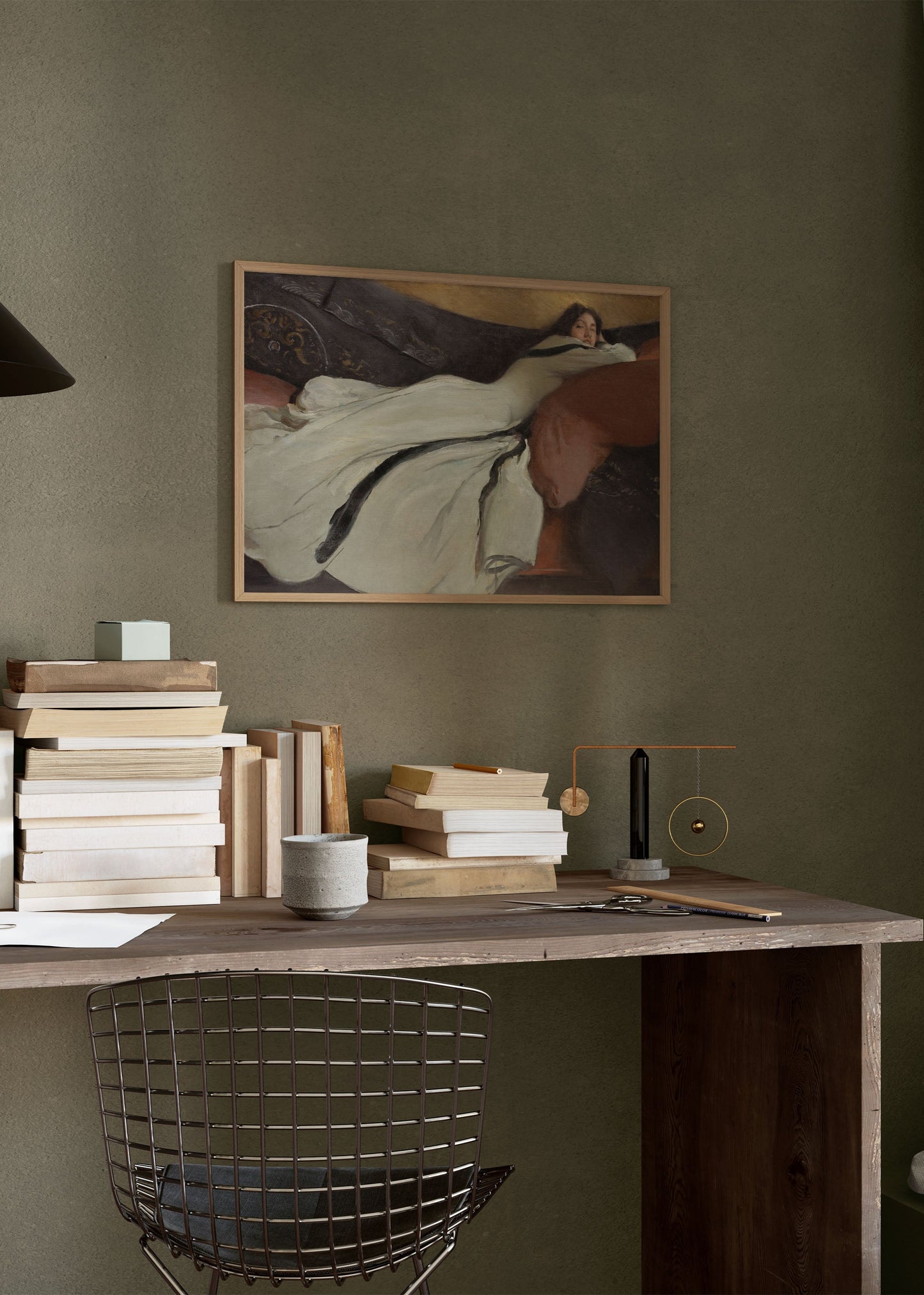 Posing in White Dress Poster