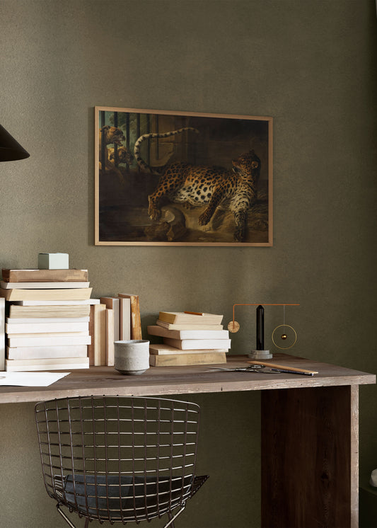 Sleeping Leopard Poster