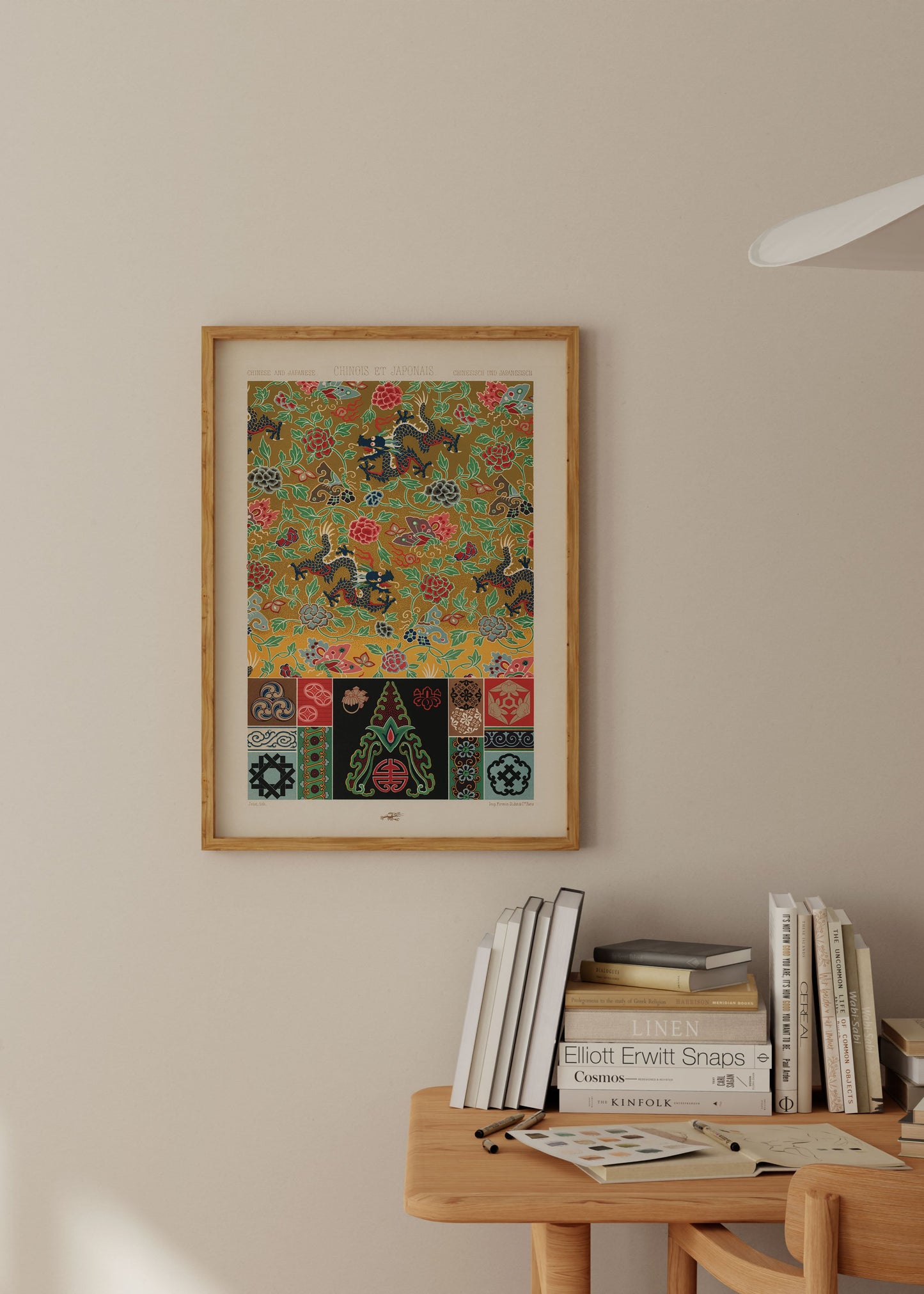 Chinese and Japanese Pattern Poster