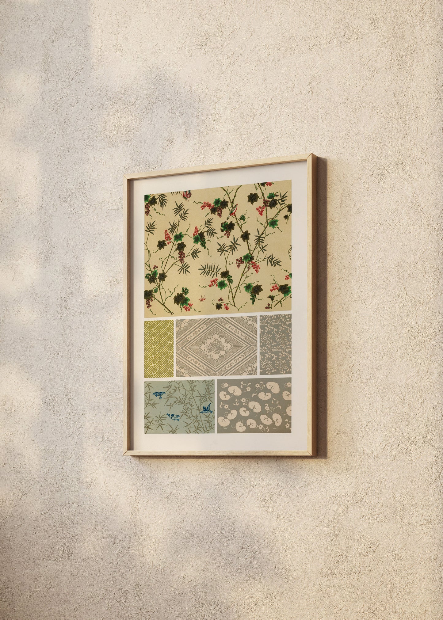 Japanese Textile Patterns Poster