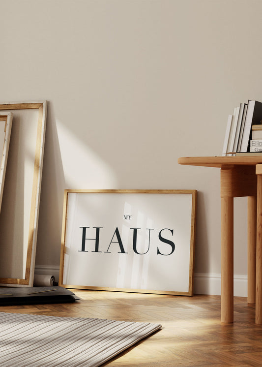 My Haus Typography Poster