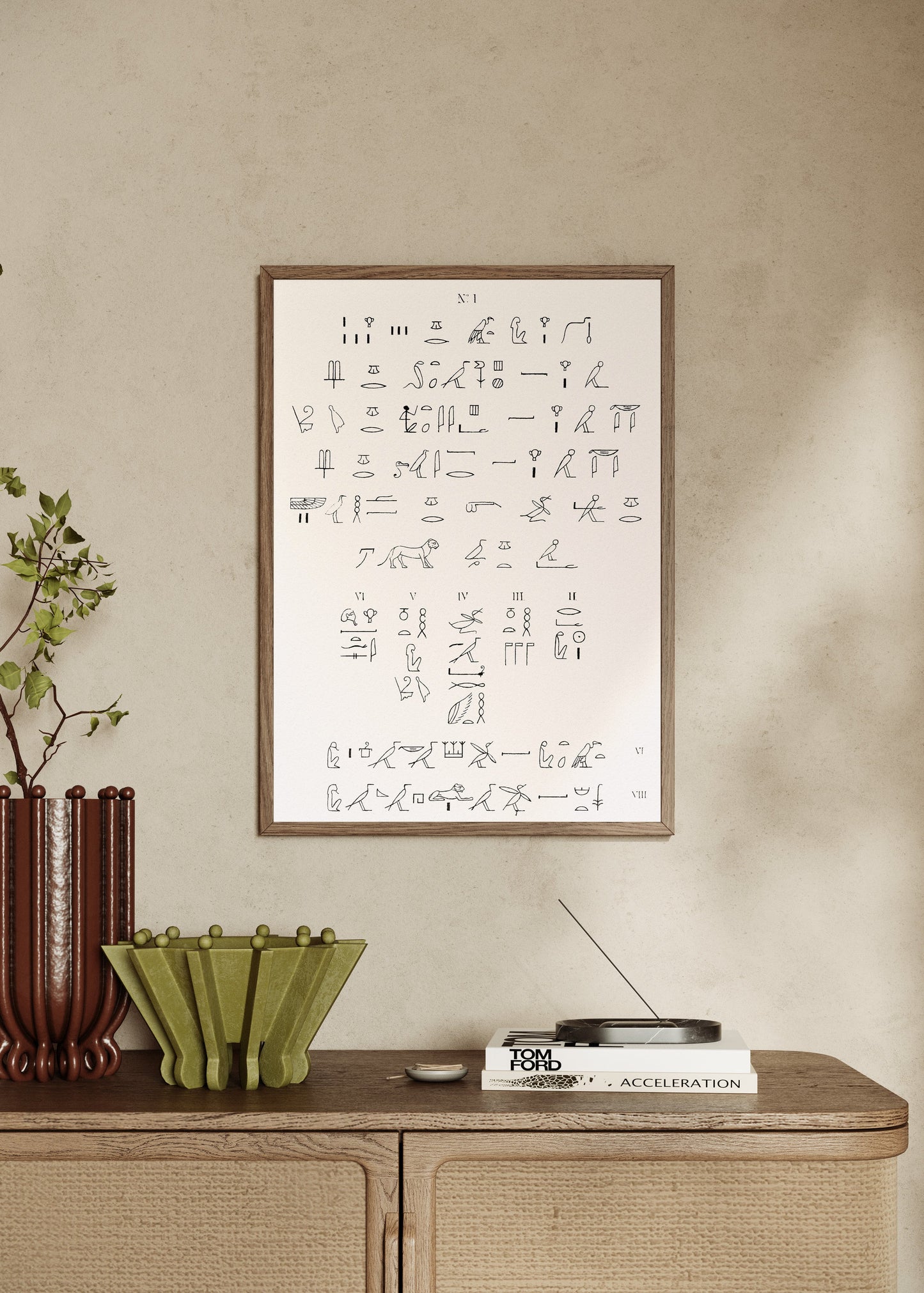 Hieroglyphics Text Poster
