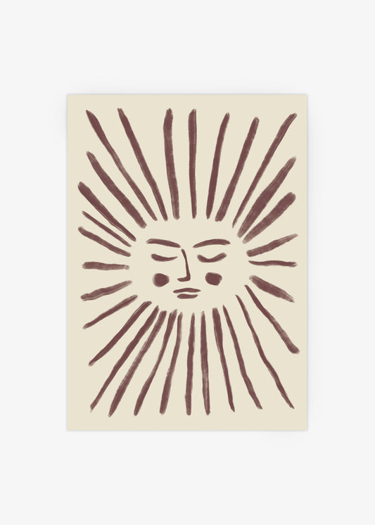 Sunny Face Poster
