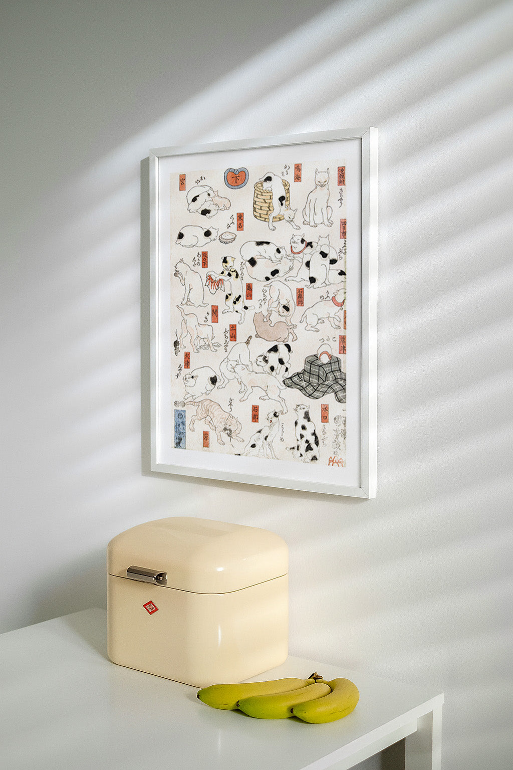 Cats Vintage Japanese Woodblock Poster