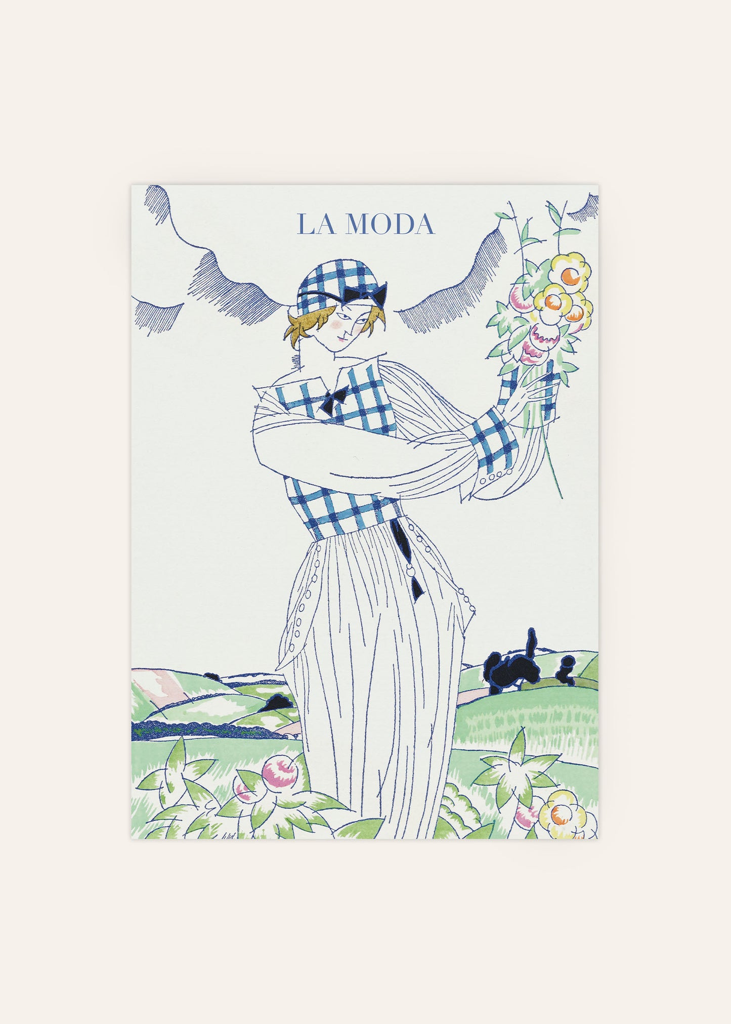 Woman in Summer Dress Poster