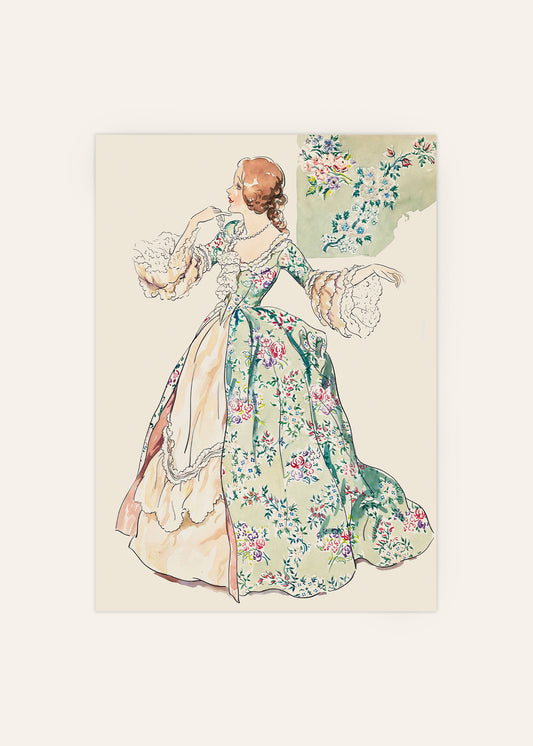 Floral Dress Poster