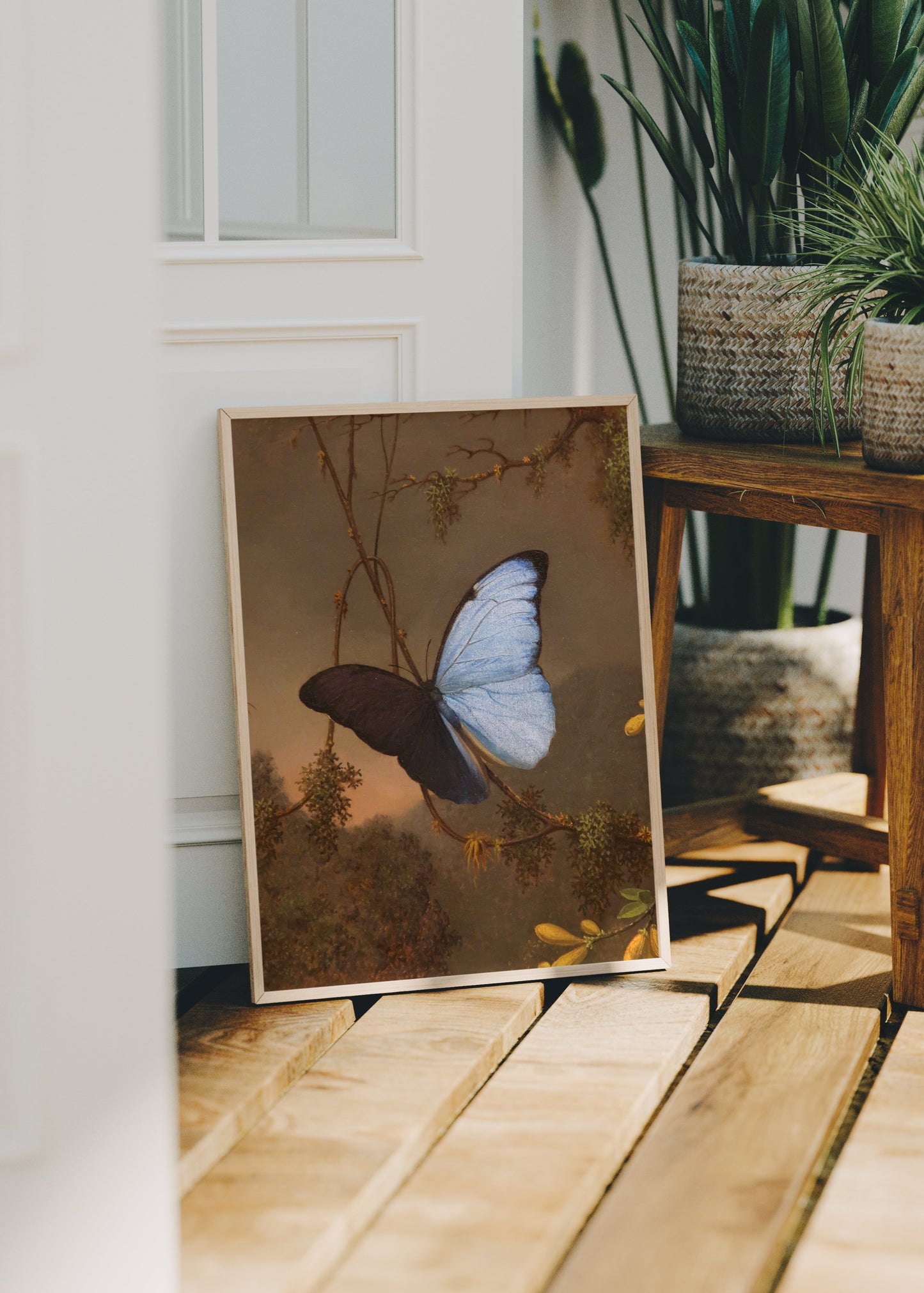 Blue Butterfly Poster