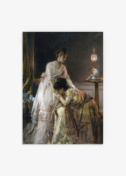 After the Ball Poster by Alfred Stevens