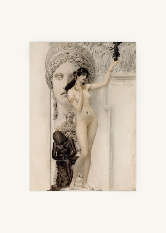 Allegory of Sculpture Poster, by gustav klimt