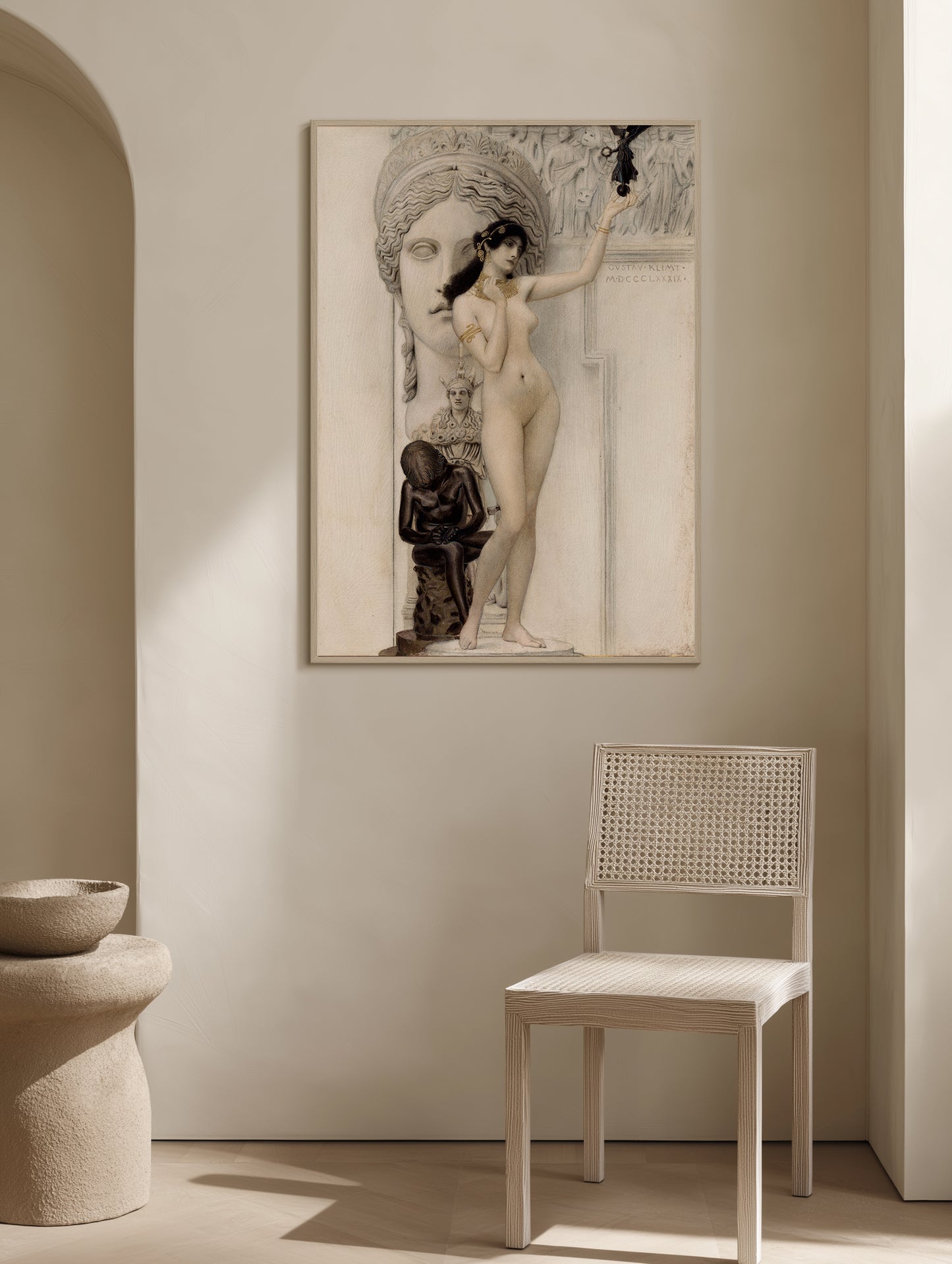 Allegory of Sculpture Poster, by gustav klimt