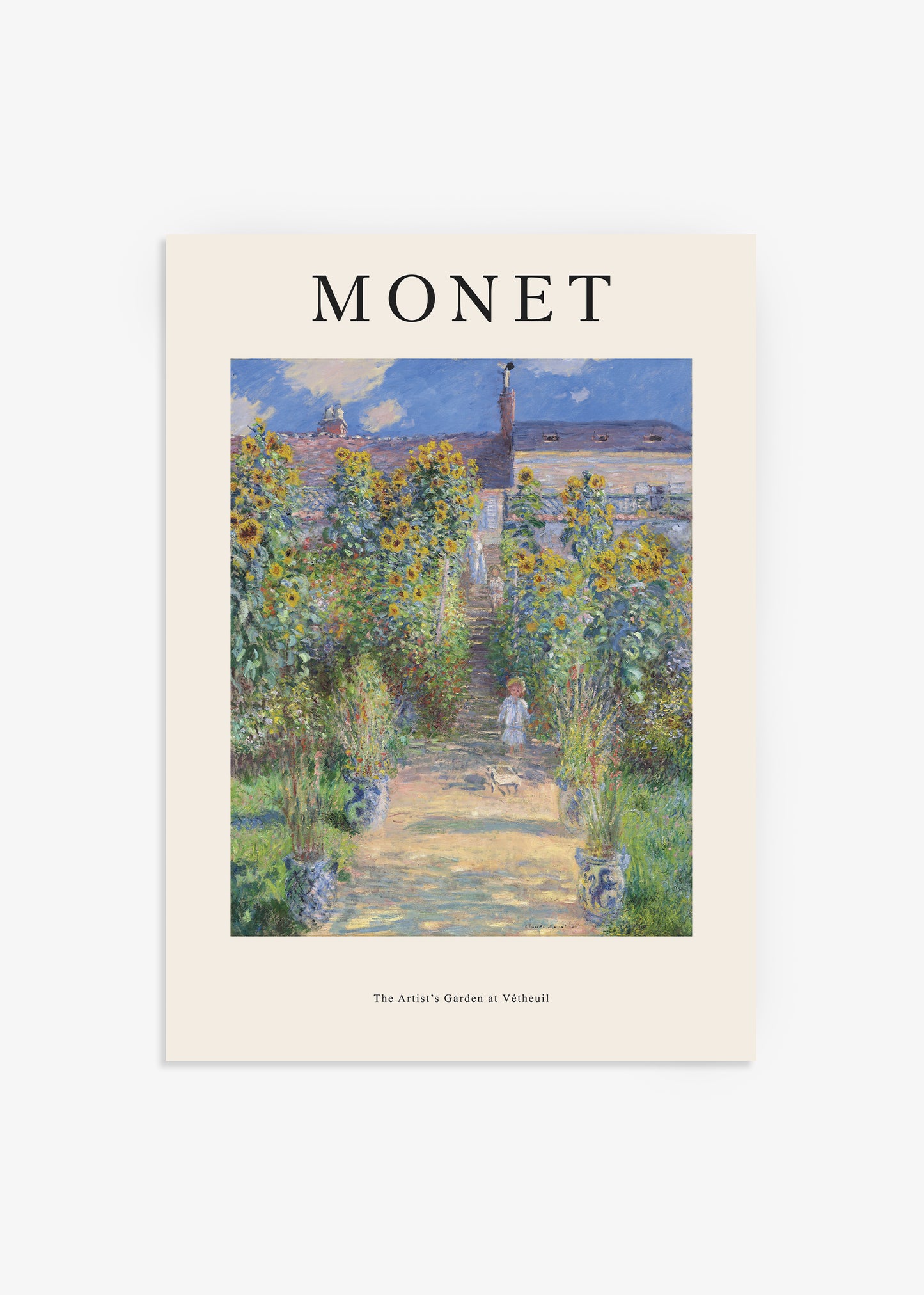 Claude Monet The Artist's Garden at Vétheuil Poster