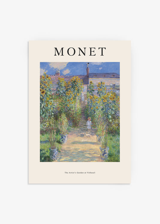 Claude Monet The Artist's Garden at Vétheuil Poster