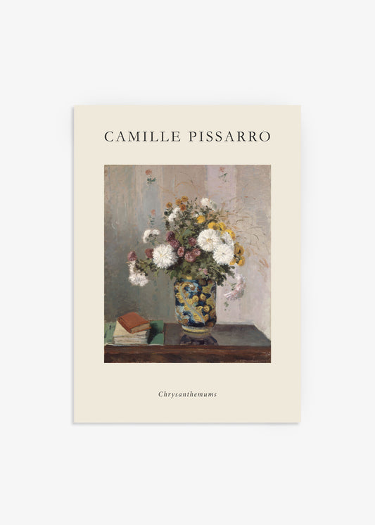Chrysanthemums Still Life Poster