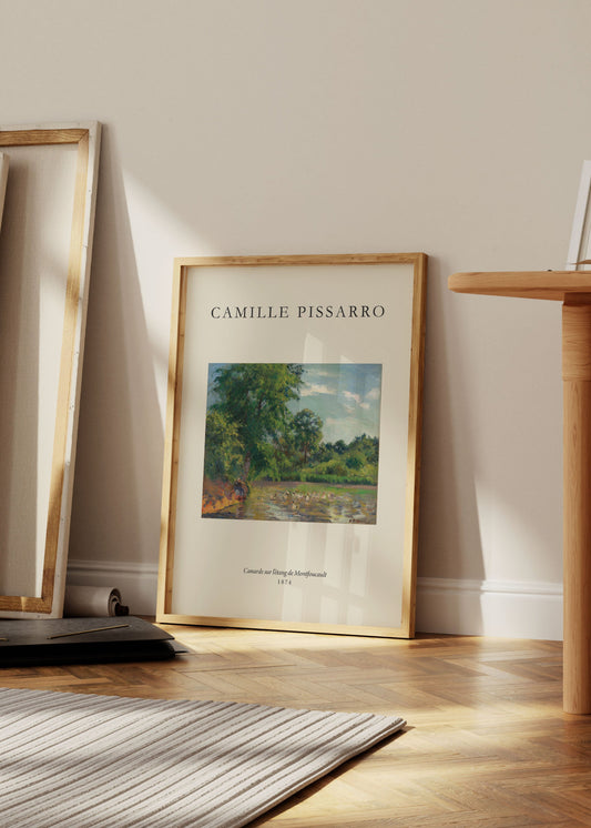 Canards sur l’étang de Montfoucault Poster