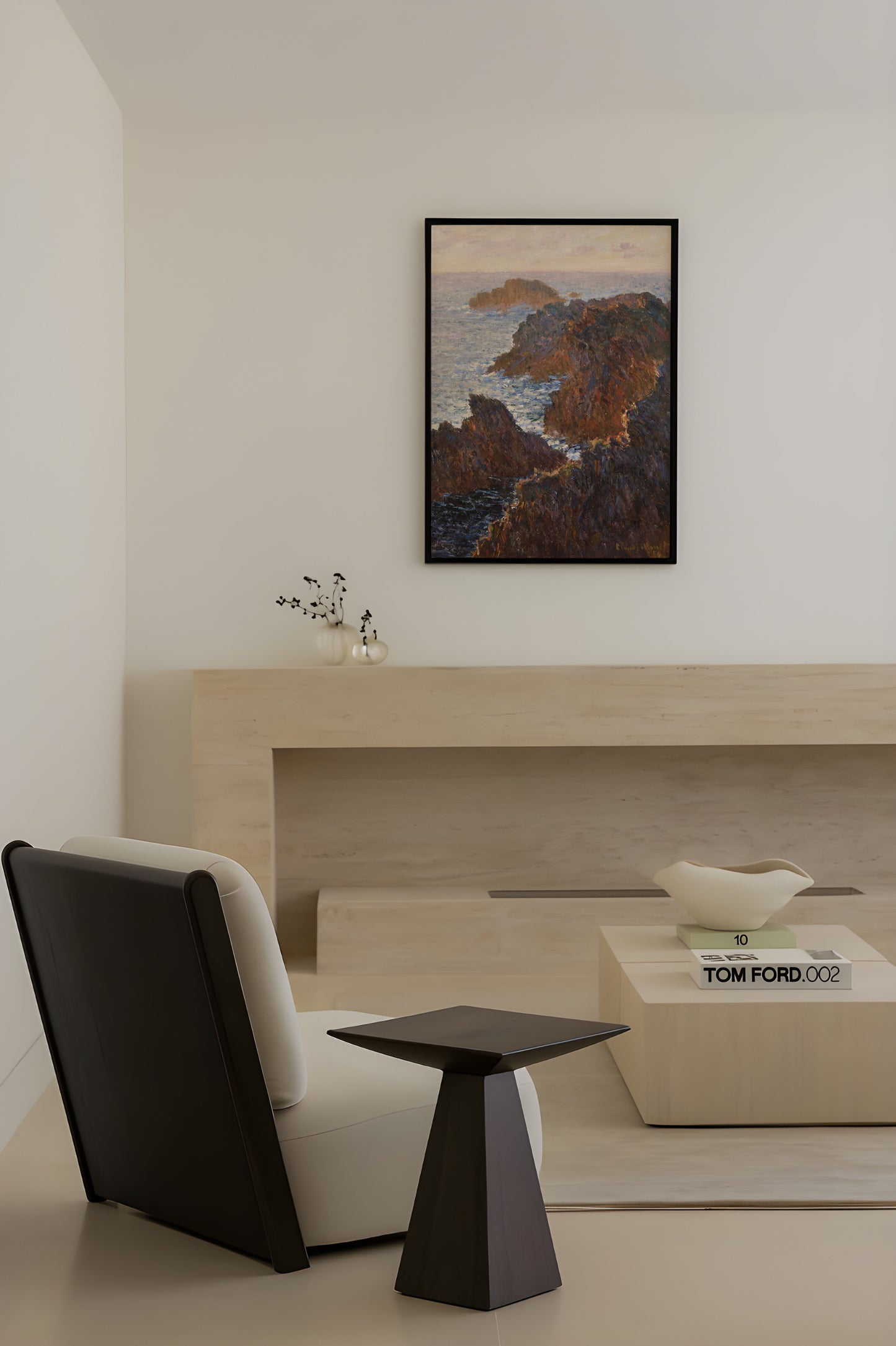 Claude Monet - Rocks at Belle-Isle Port-Domois Poster