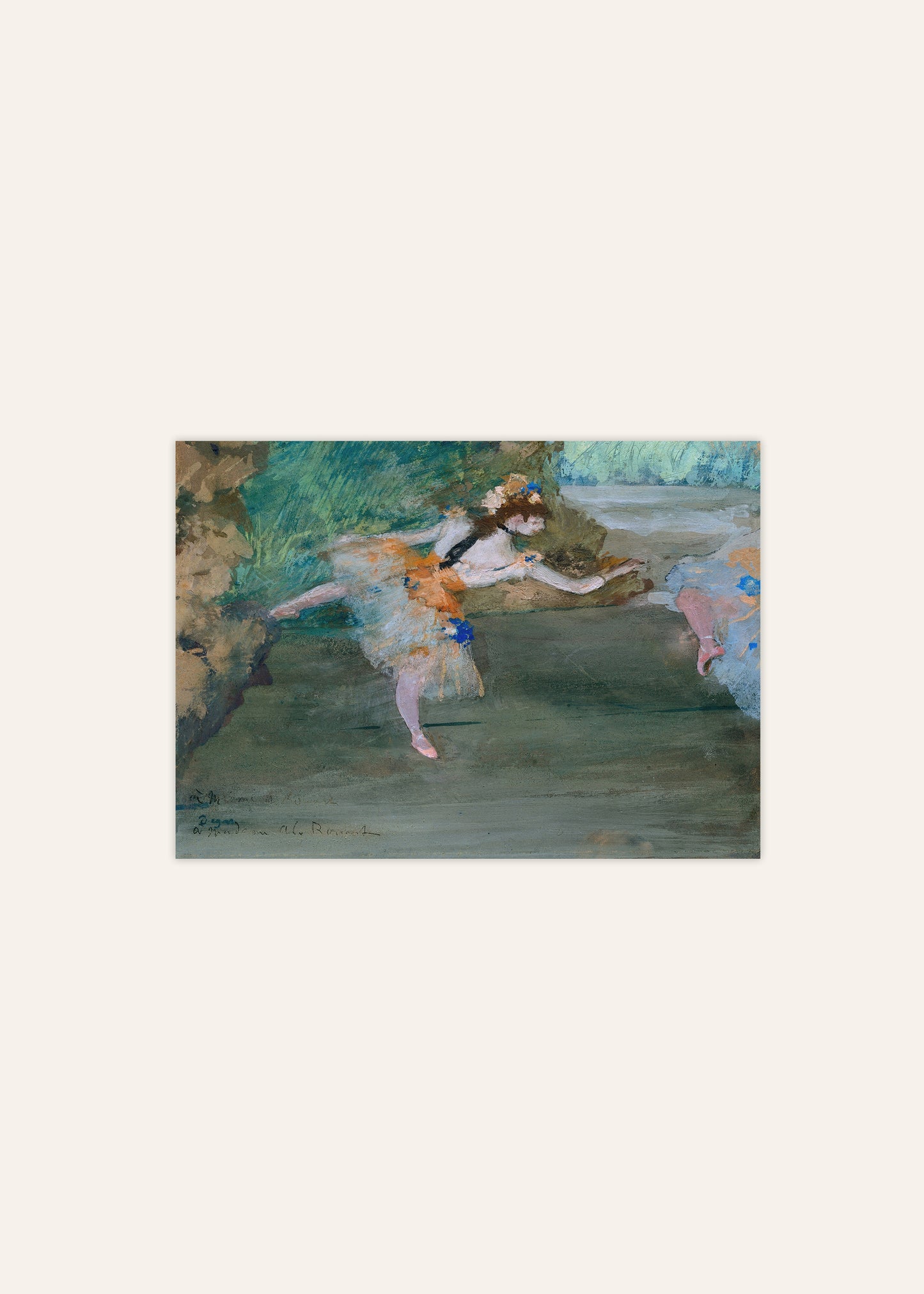 Degas - Dancer Onstage Print