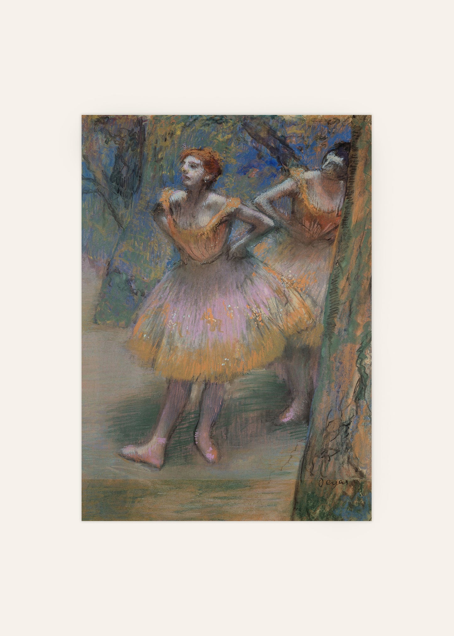 Degas - Two Dancers Poster