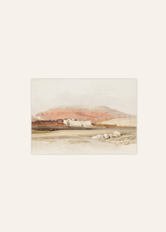 Desert Aquarelle Landscape Poster
