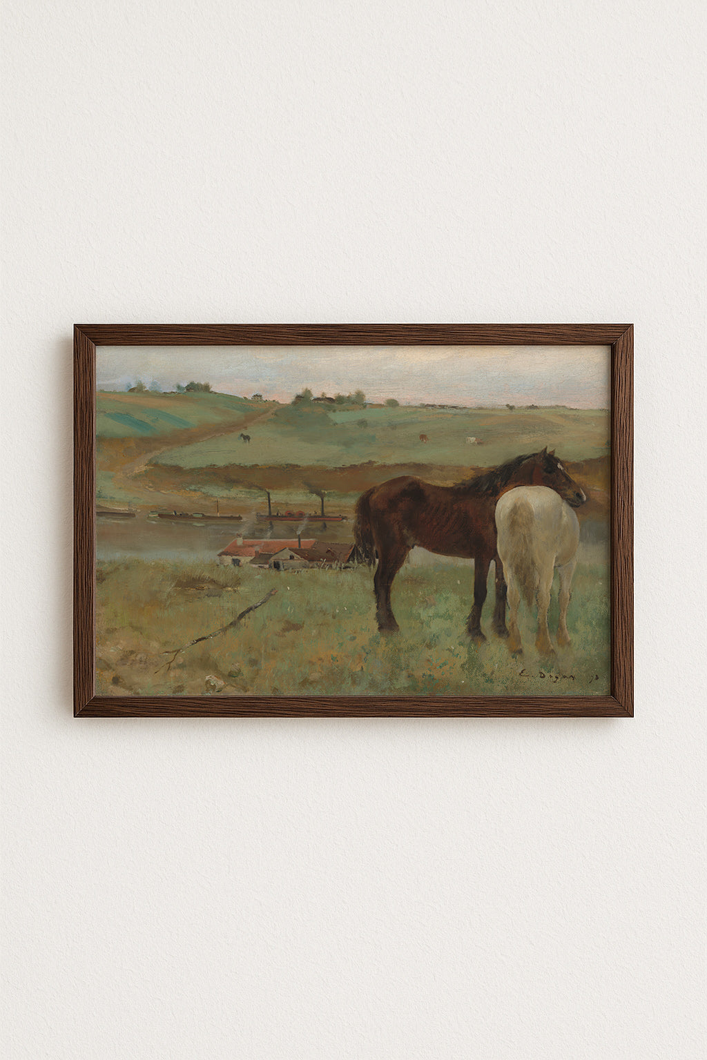 Edgar Degas Horse in a Meadow Poster