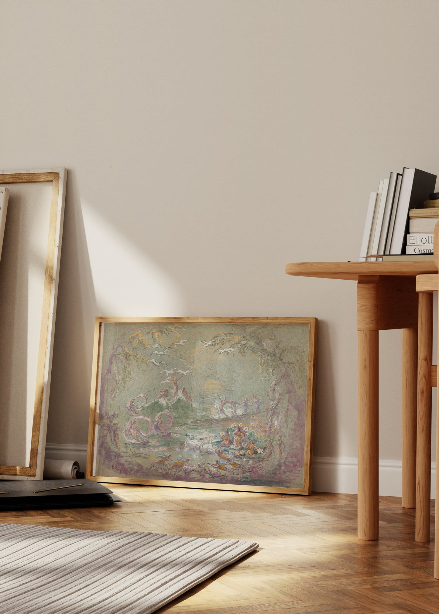 Fairies And Swans Poster