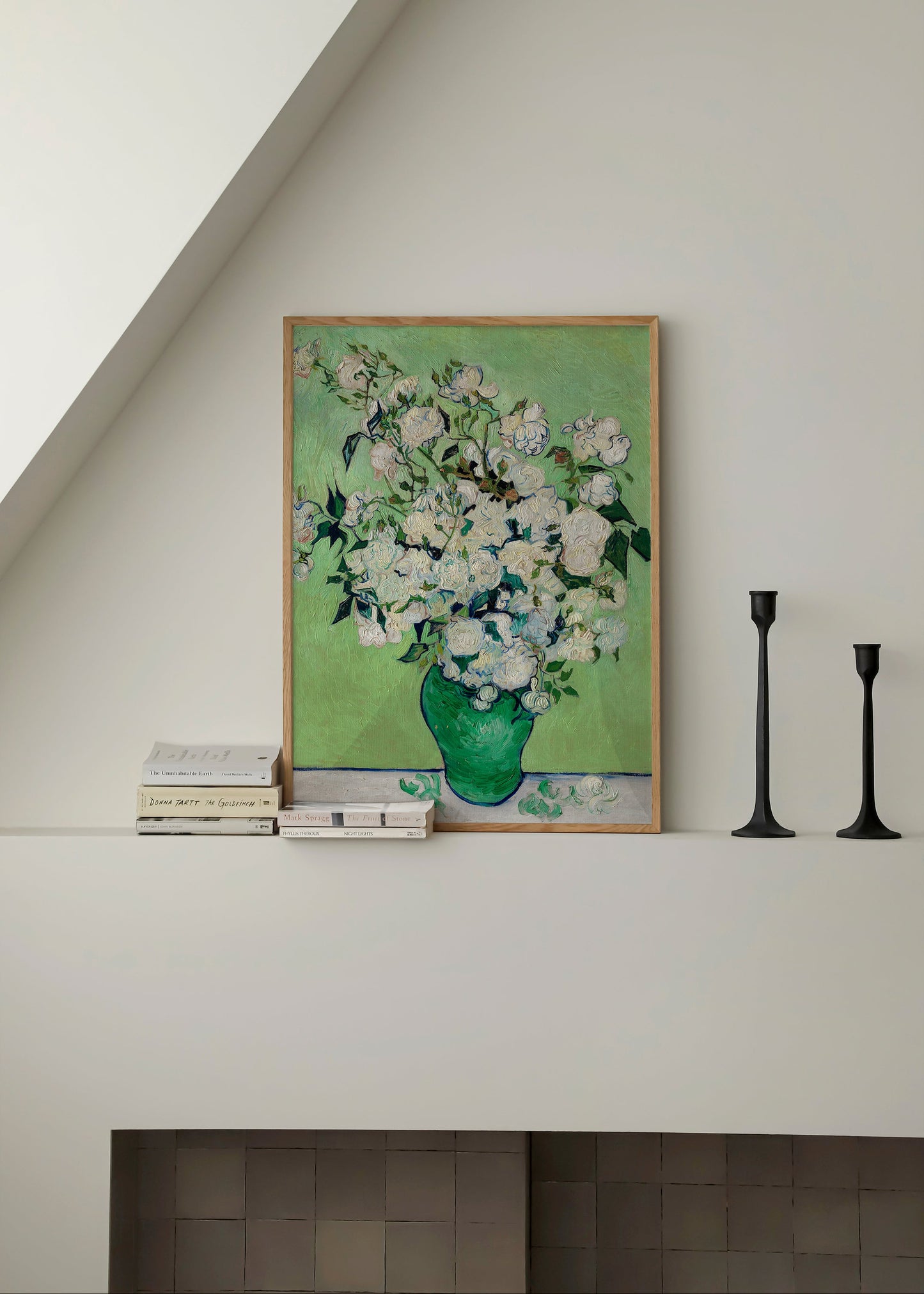 Green Flower Bouquet Poster