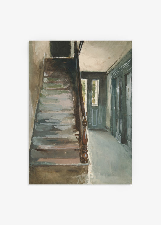 Stairs Interior Study Poster