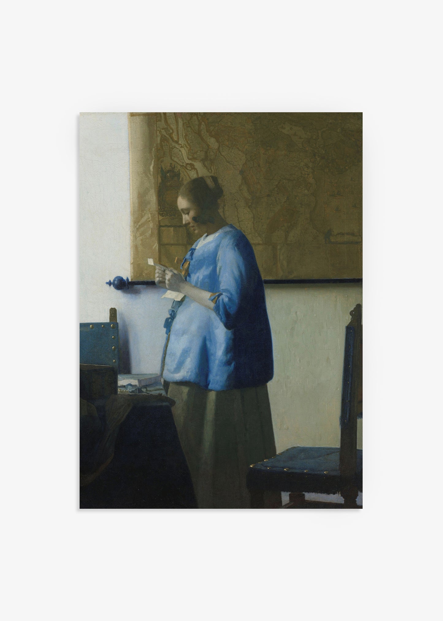 Johannes Vermeer - Woman Reading a Letter Print