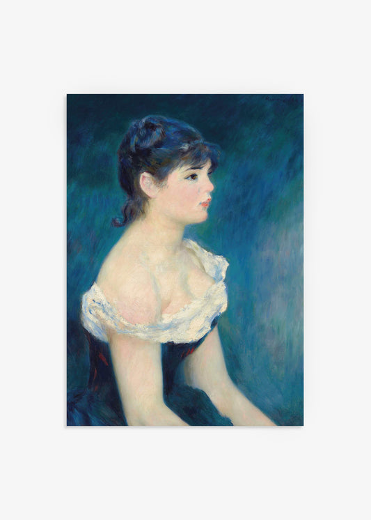Buste de Femme de Profil Print