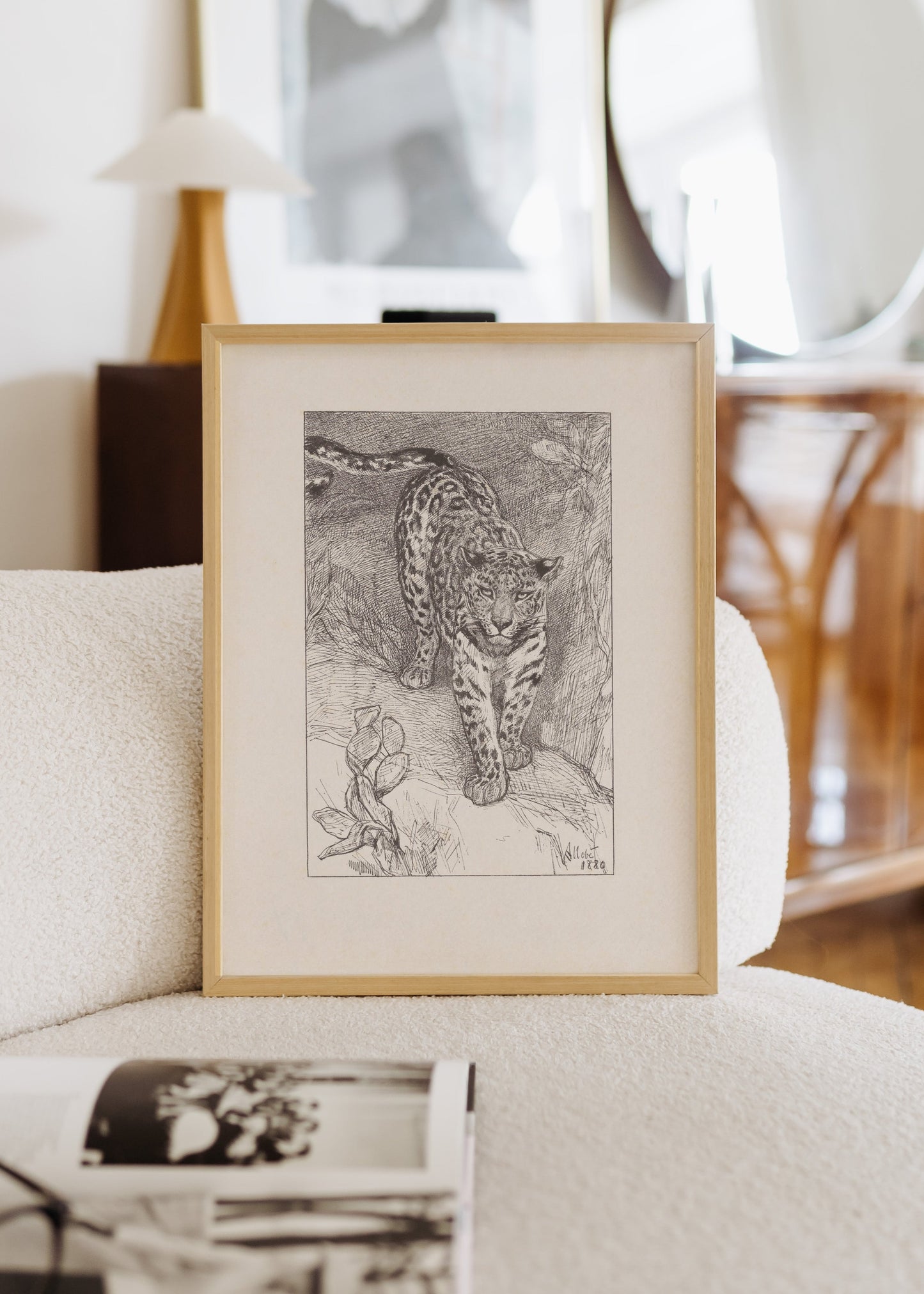 Leopard Sketch Poster