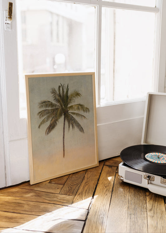 Painted Palm Tree Poster
