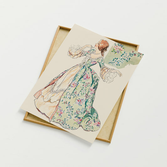 Floral Dress Poster