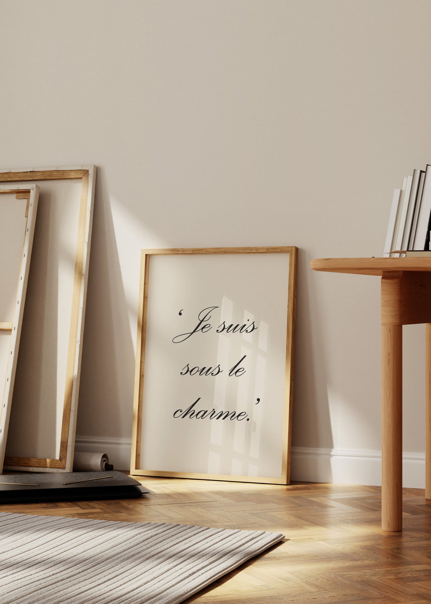 Je Suis Sous Le Charme Quote Poster