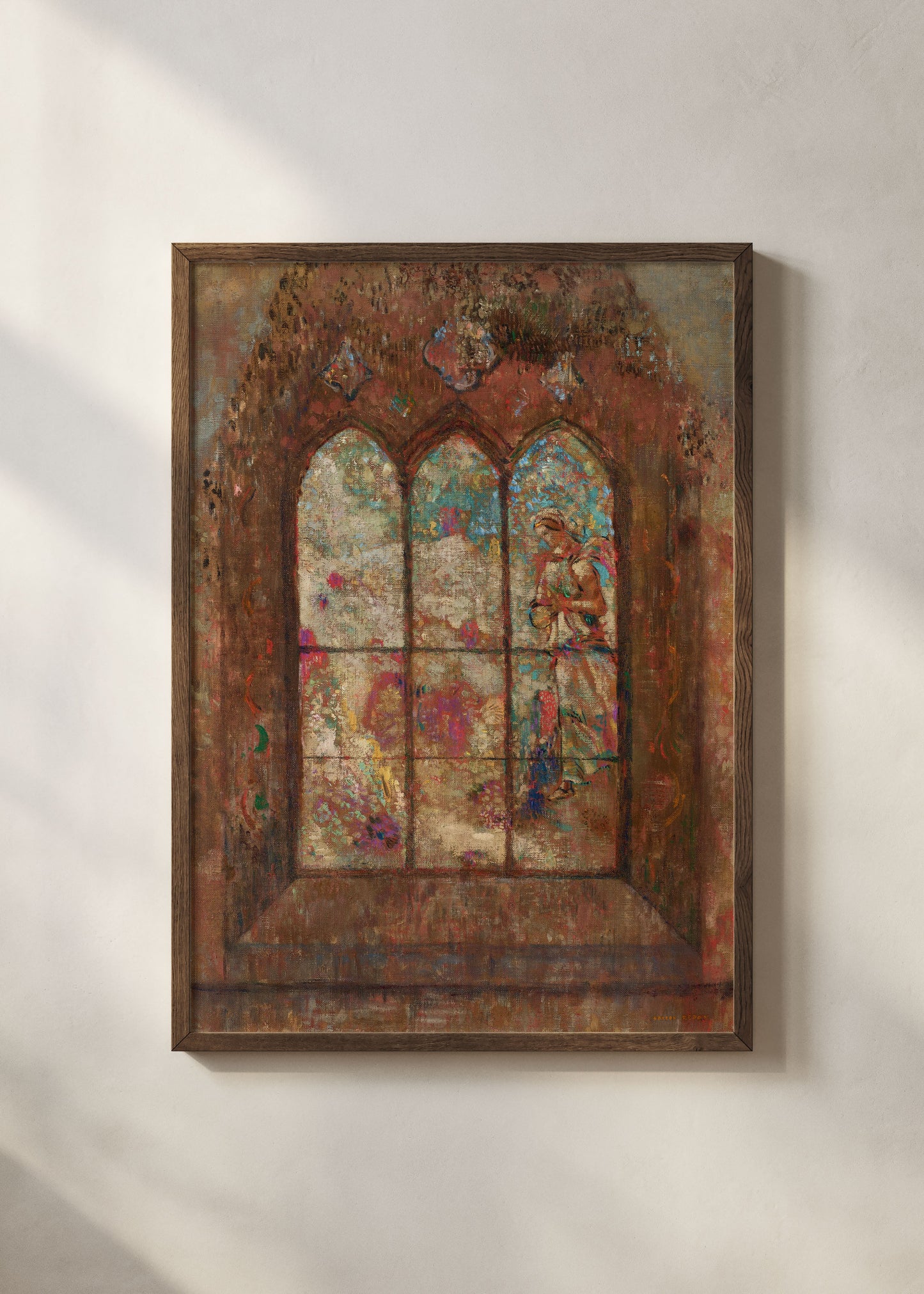 Odilon Redon Le Vitrail Poster