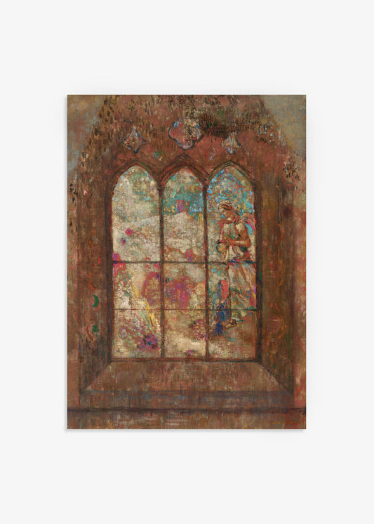 Odilon Redon Le Vitrail Poster