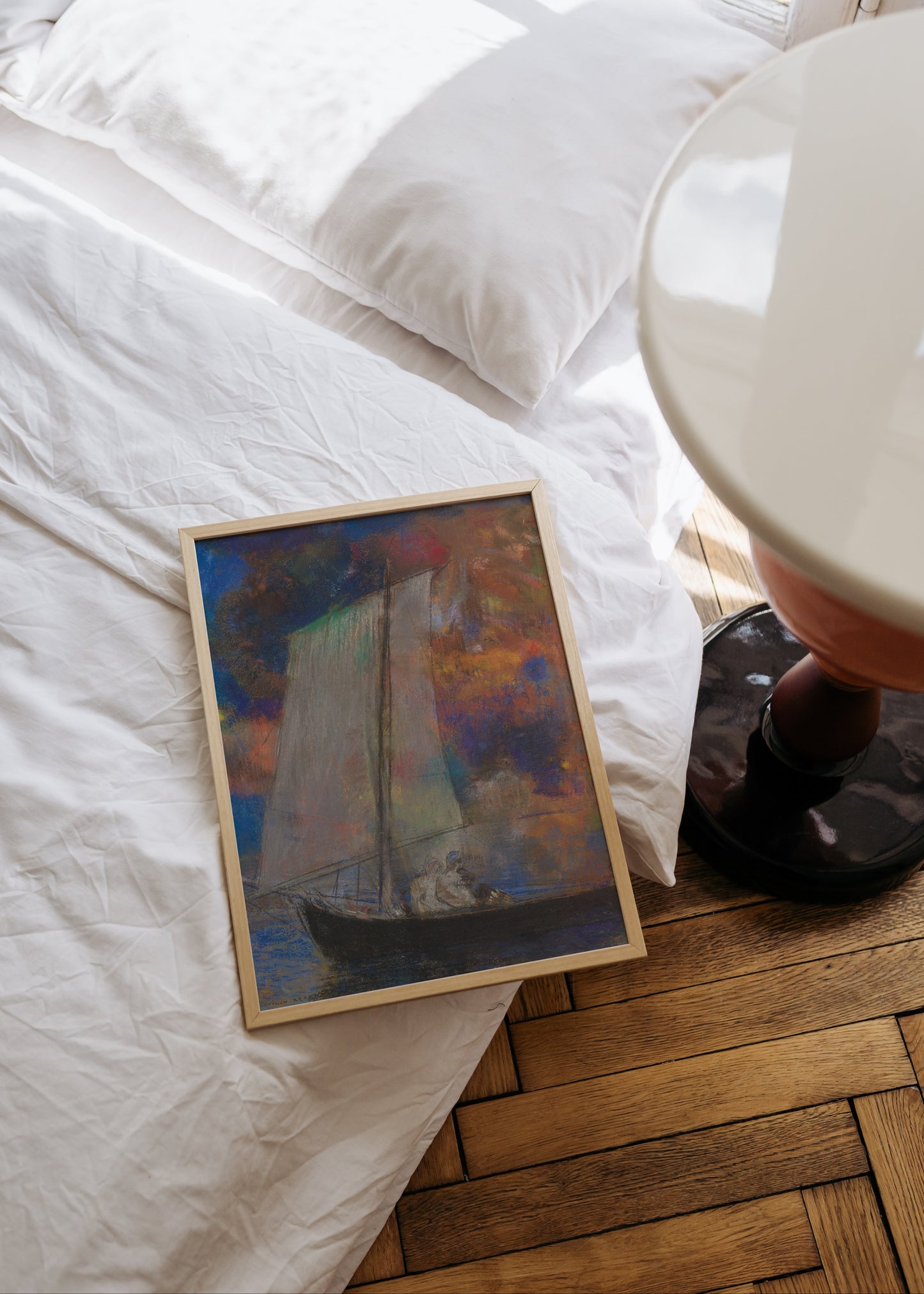 Flower Clouds Poster by Odilon Redon