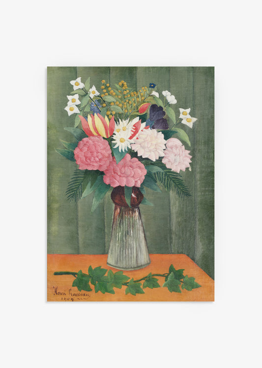 Rousseau Flowers in a Vase Poster