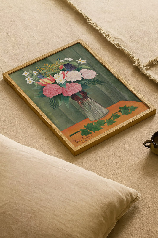 Henri Rousseau Flowers in a Vase Poster
