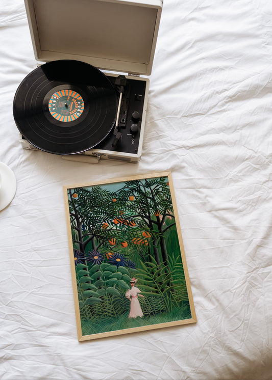 Henri Rousseau - Woman Walking in an Exotic Forest Poster