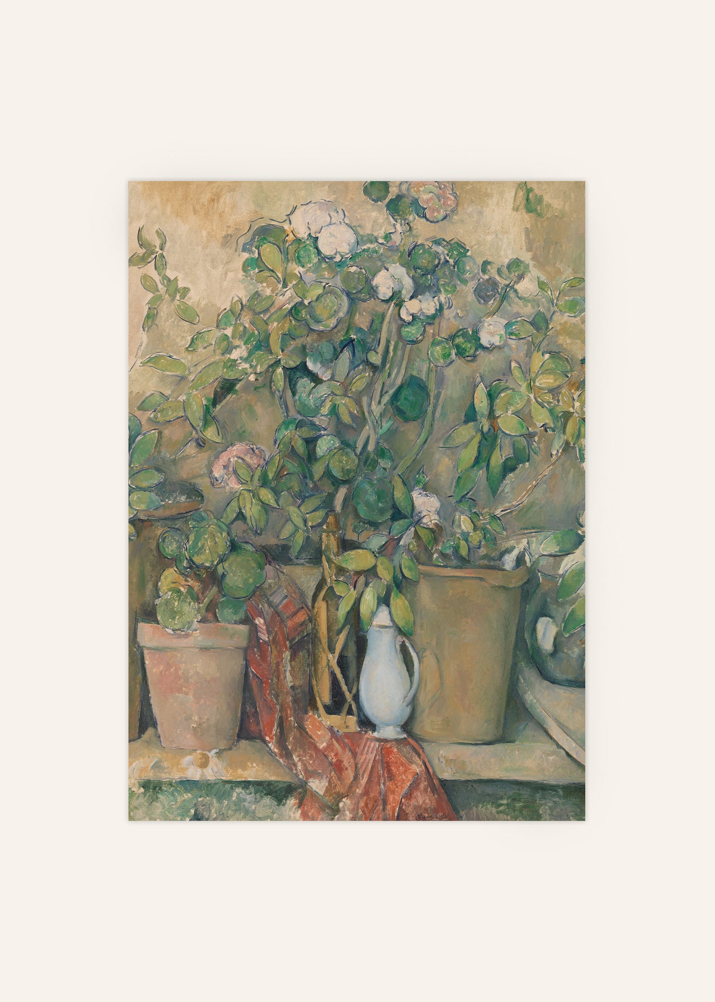 Terracotta Pots and Flowers Poster