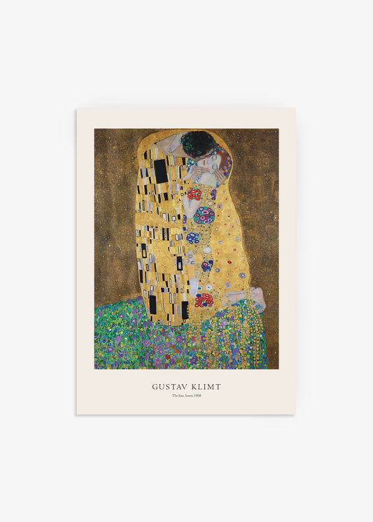 Gustav Klimt The kiss Lovers Print